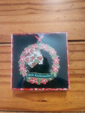 Island Hertiage Aloha Shirt Christmas Ornament Multi Color New In Package